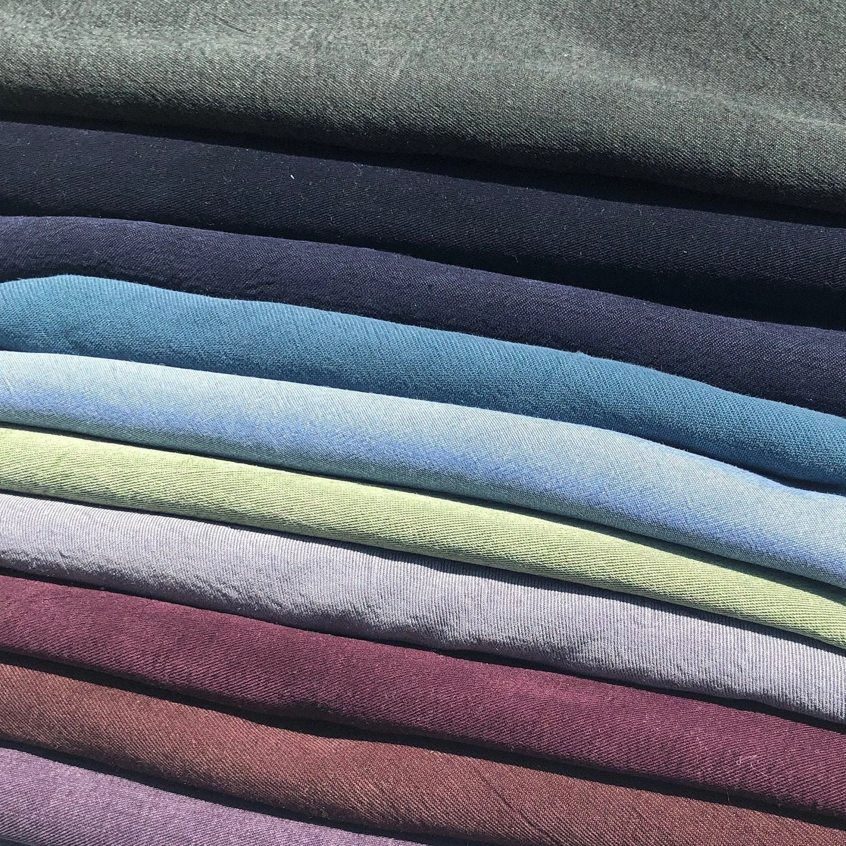 60" 100% Tencel Lyocell Gabardine Twill Enzyme Washed Medium Weight Woven Fabric By the Yard