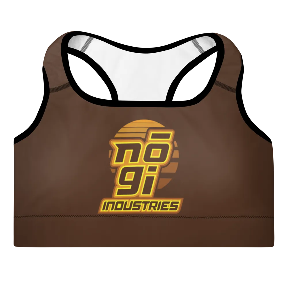 7Four BROWN Padded Sports Bra by Nogi Industries