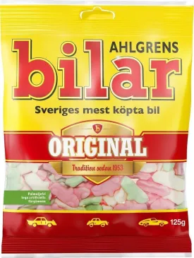 Ahlgrens Bilar Original 125g, 16-Pack