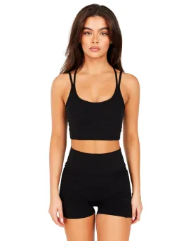 Aura Corset Bra - Black
