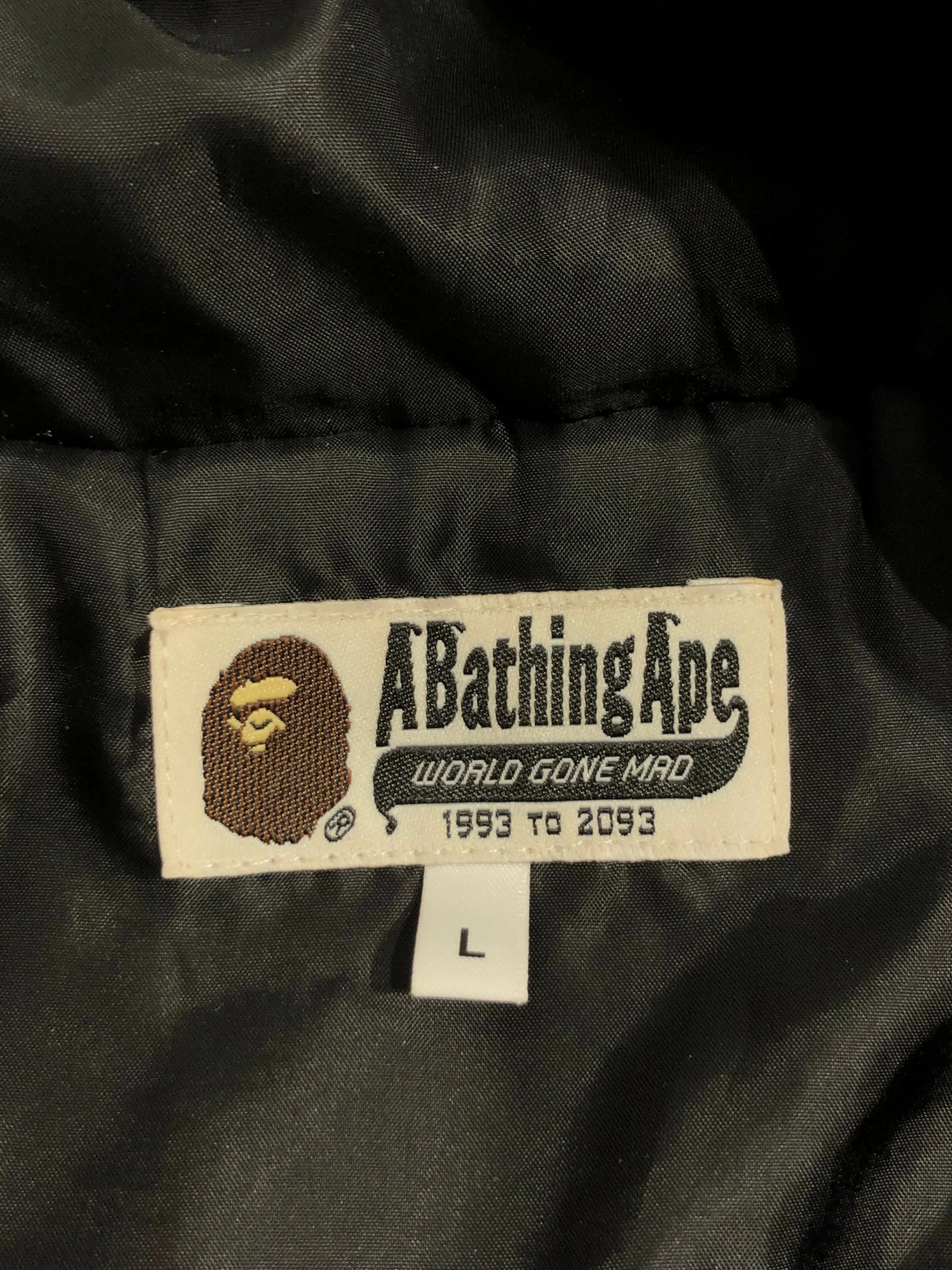 BAPE/Jacket/L/Polyester/BLK/