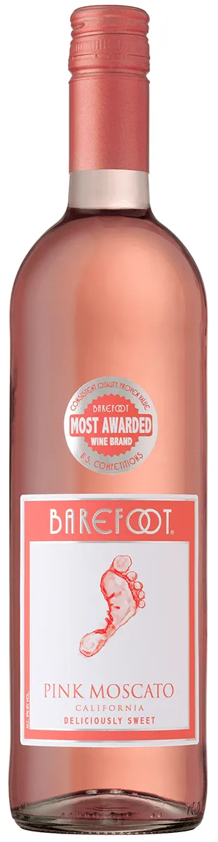 BAREFOOT PINK MOSCATO 750mL