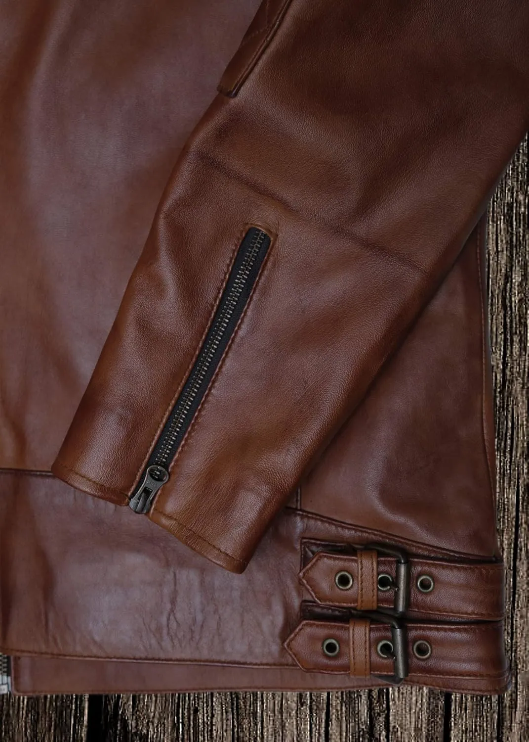 Black Casual Real Leather Jacket for Mens | Genuine Lambskin Motorcycle Biker Jackets