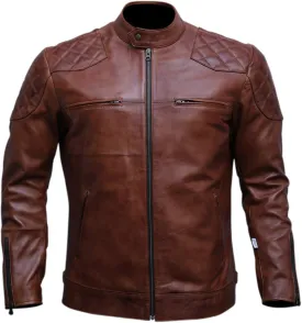 Black Casual Real Leather Jacket for Mens | Genuine Lambskin Motorcycle Biker Jackets