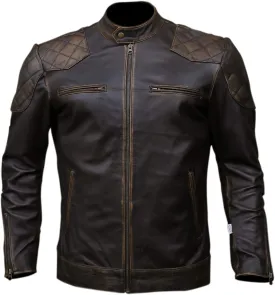 Black Casual Real Leather Jacket for Mens | Genuine Lambskin Motorcycle Biker Jackets