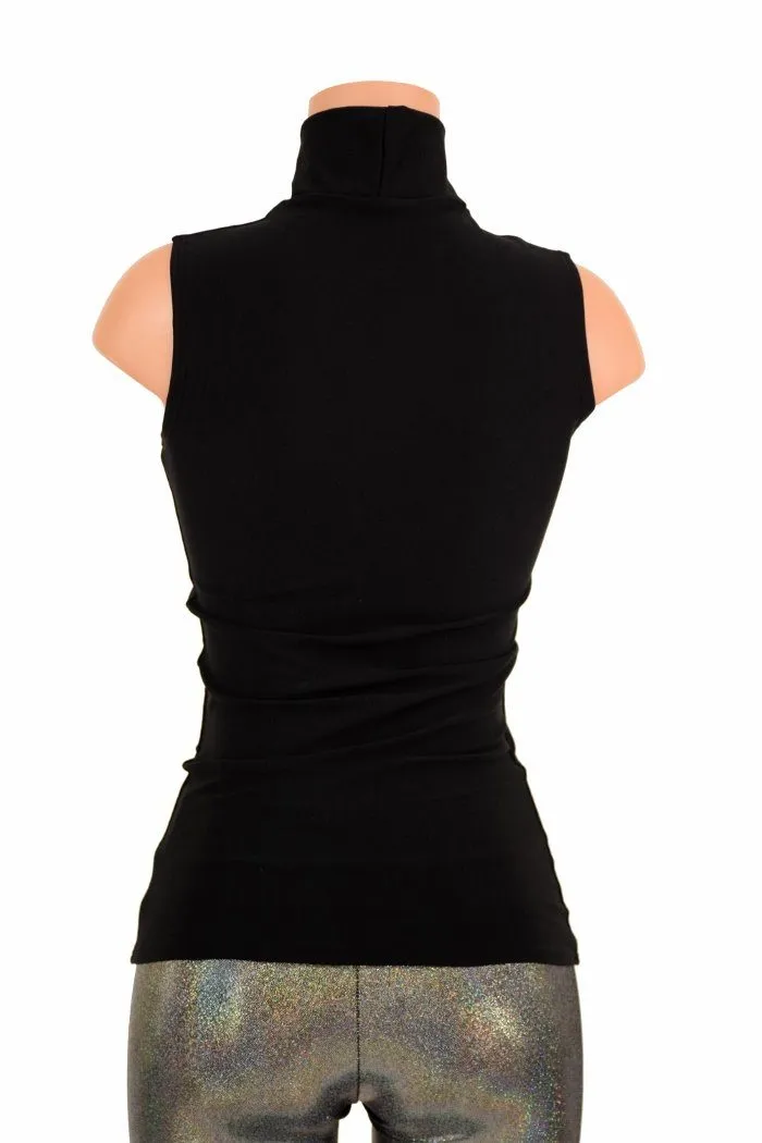 Black Zen Turtle Neck Top