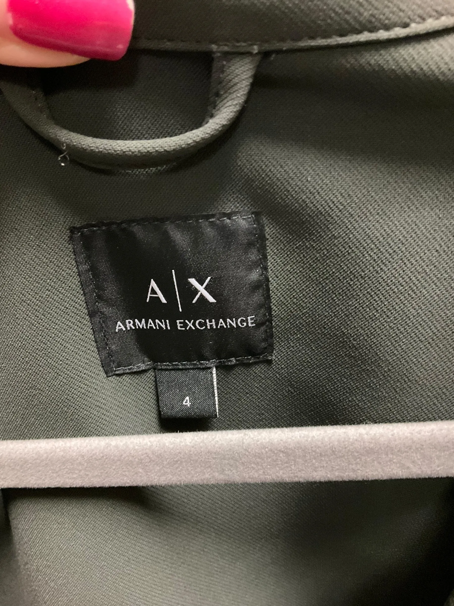 Blazer By Armani Exchange In Green, Size: 4
