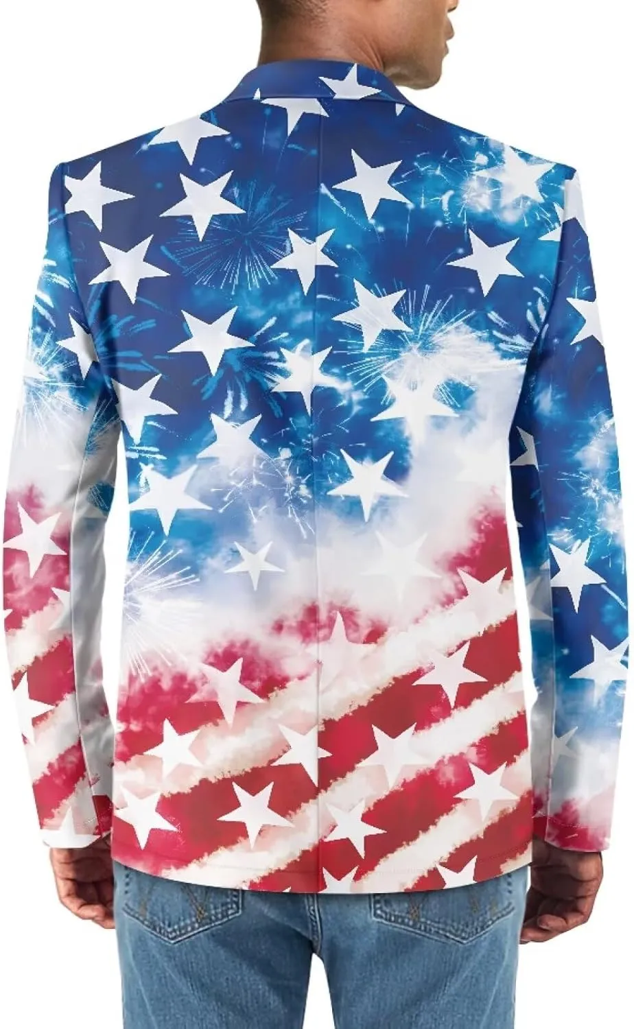 Blazer for Men Slim Fit Blazer Jacket for Men Casual One Button Notched Lapel Sports Coats Plus Size Suit Jacket