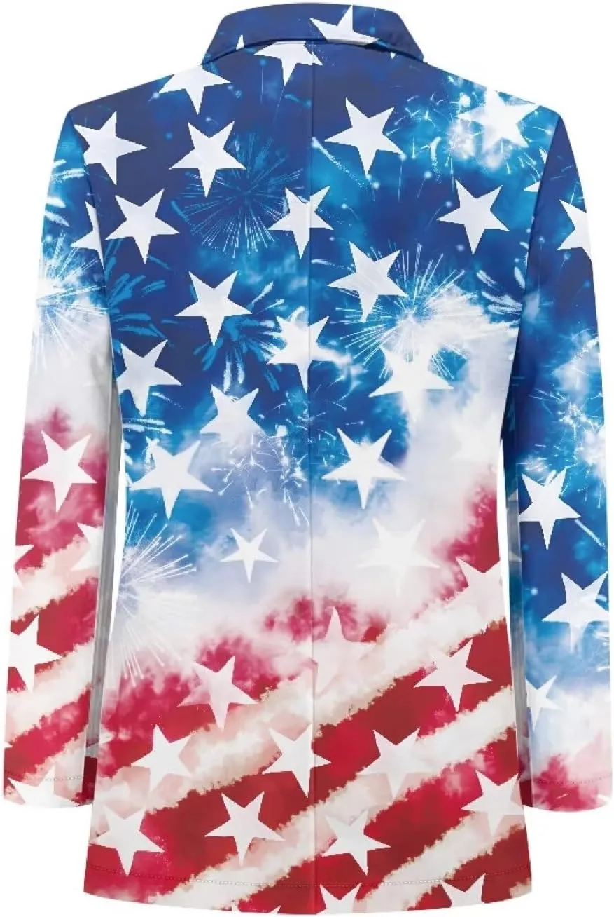 Blazer for Men Slim Fit Blazer Jacket for Men Casual One Button Notched Lapel Sports Coats Plus Size Suit Jacket