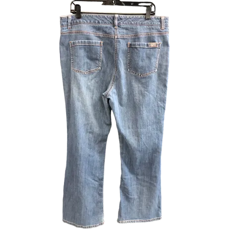 Blue Denim Jeans Straight Dana Buchman, Size 16