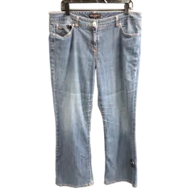 Blue Denim Jeans Straight Dana Buchman, Size 16
