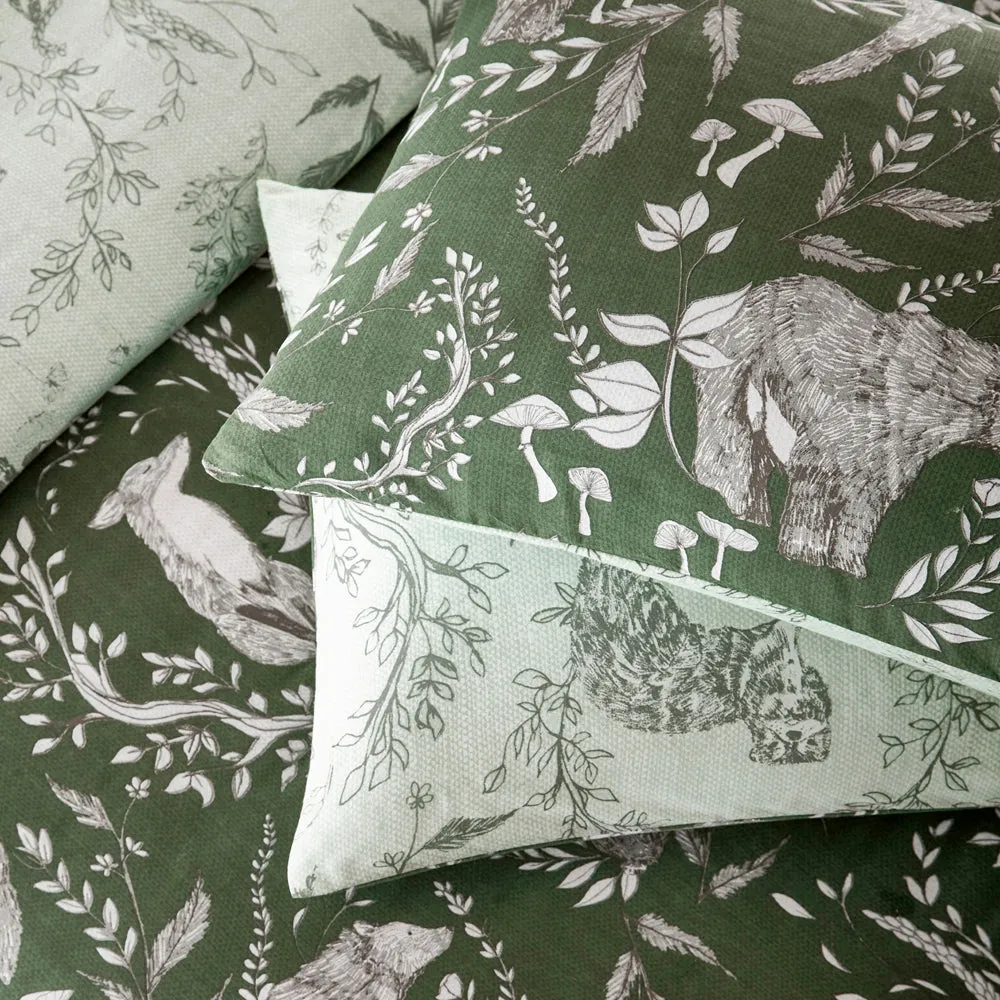 Buckthorn Duvet Cover Set Evergreen