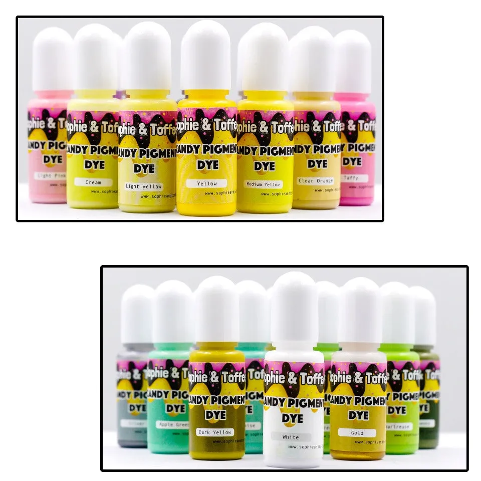Candy Color Pigment Dye for Resin Craft (40 Colors) - 10ml