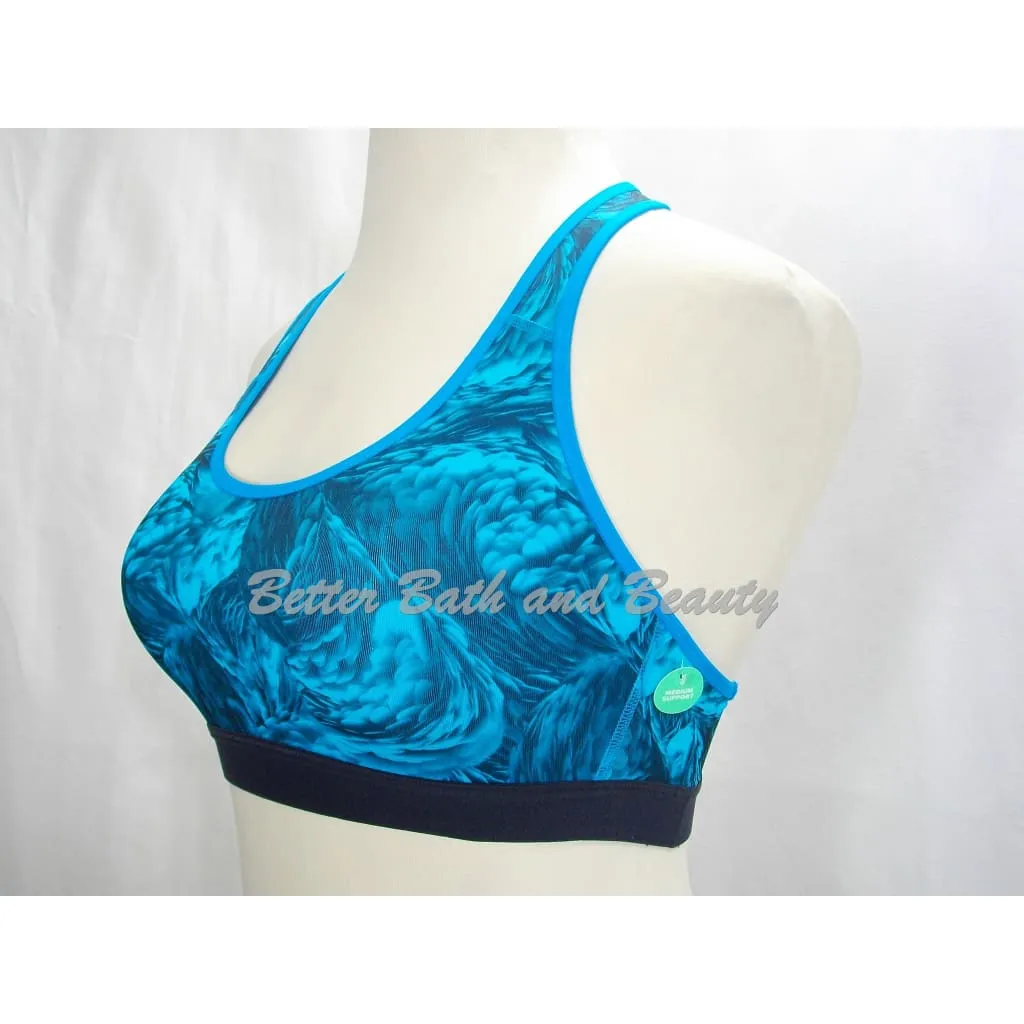 Champion C9 N9649 Power Core Wire Free Sports Bra XS X-SMALL Blue Feathers Swirl NWT