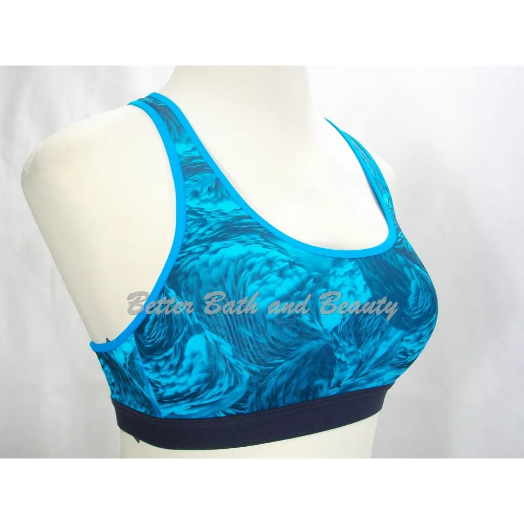 Champion C9 N9649 Power Core Wire Free Sports Bra XS X-SMALL Blue Feathers Swirl NWT
