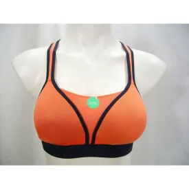 Champion N9619 C9 Power Shape V-Mesh Wire Free Sports Bra XS X-SMALL Orange