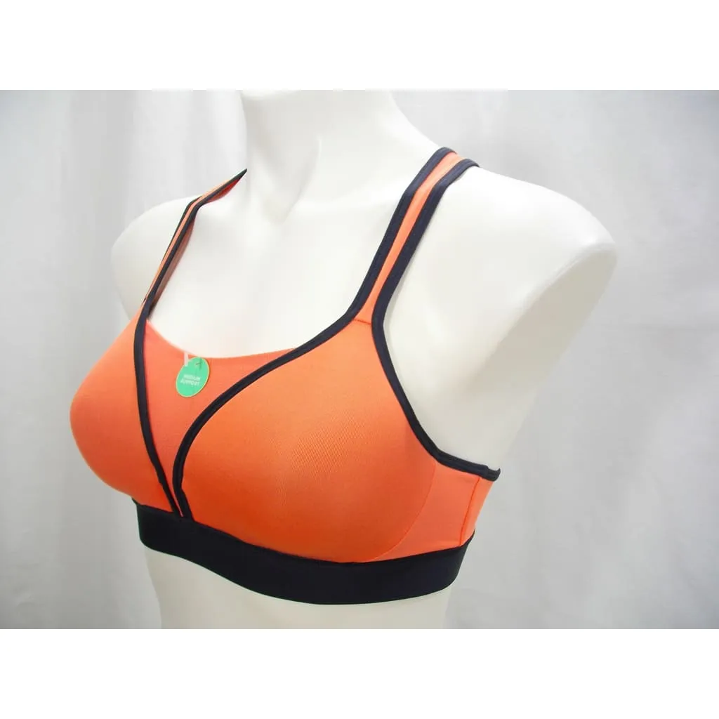 Champion N9619 C9 Power Shape V-Mesh Wire Free Sports Bra XS X-SMALL Orange