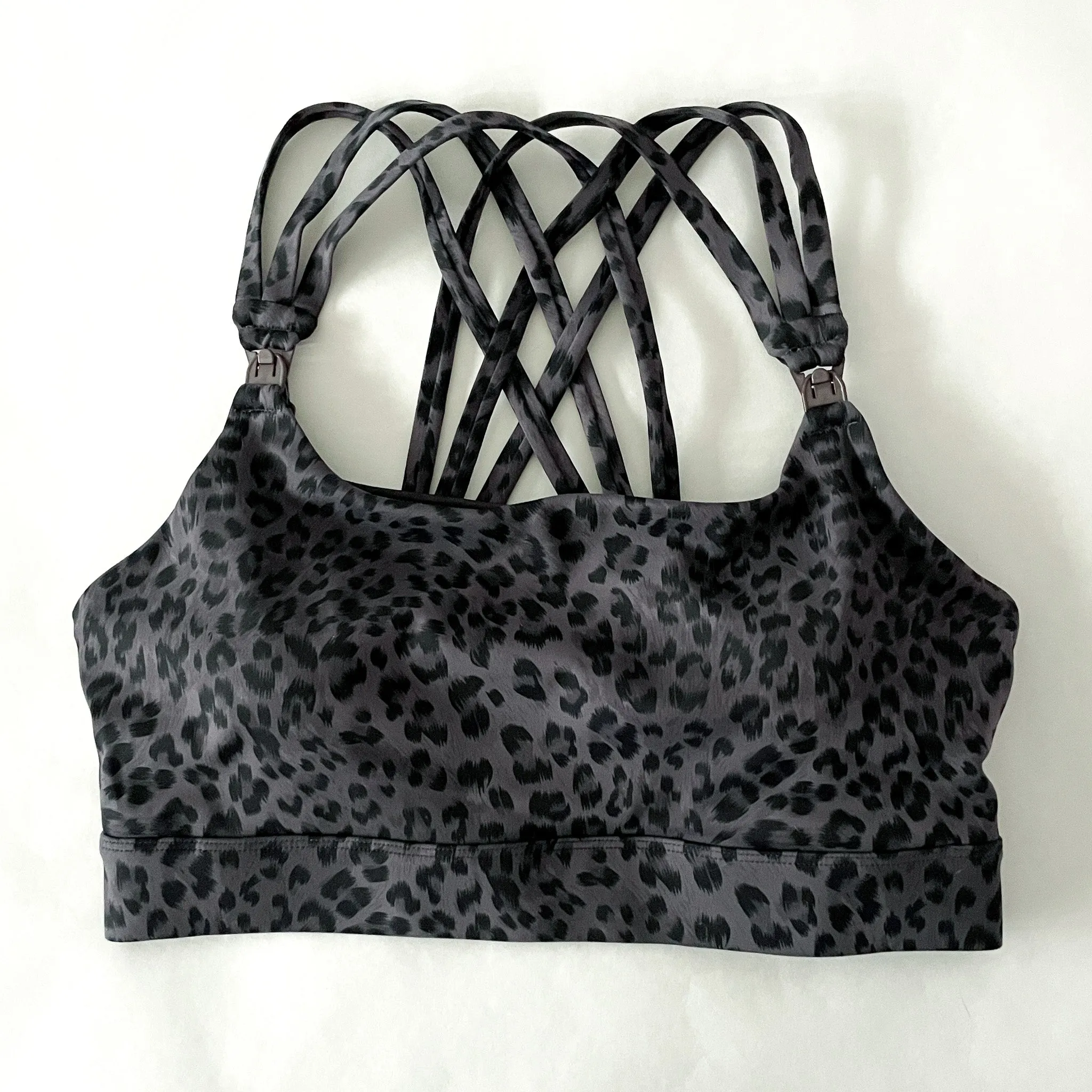 Chloé 4 Running Nursing & Pumping Sports Bra (Gray Leopard)
