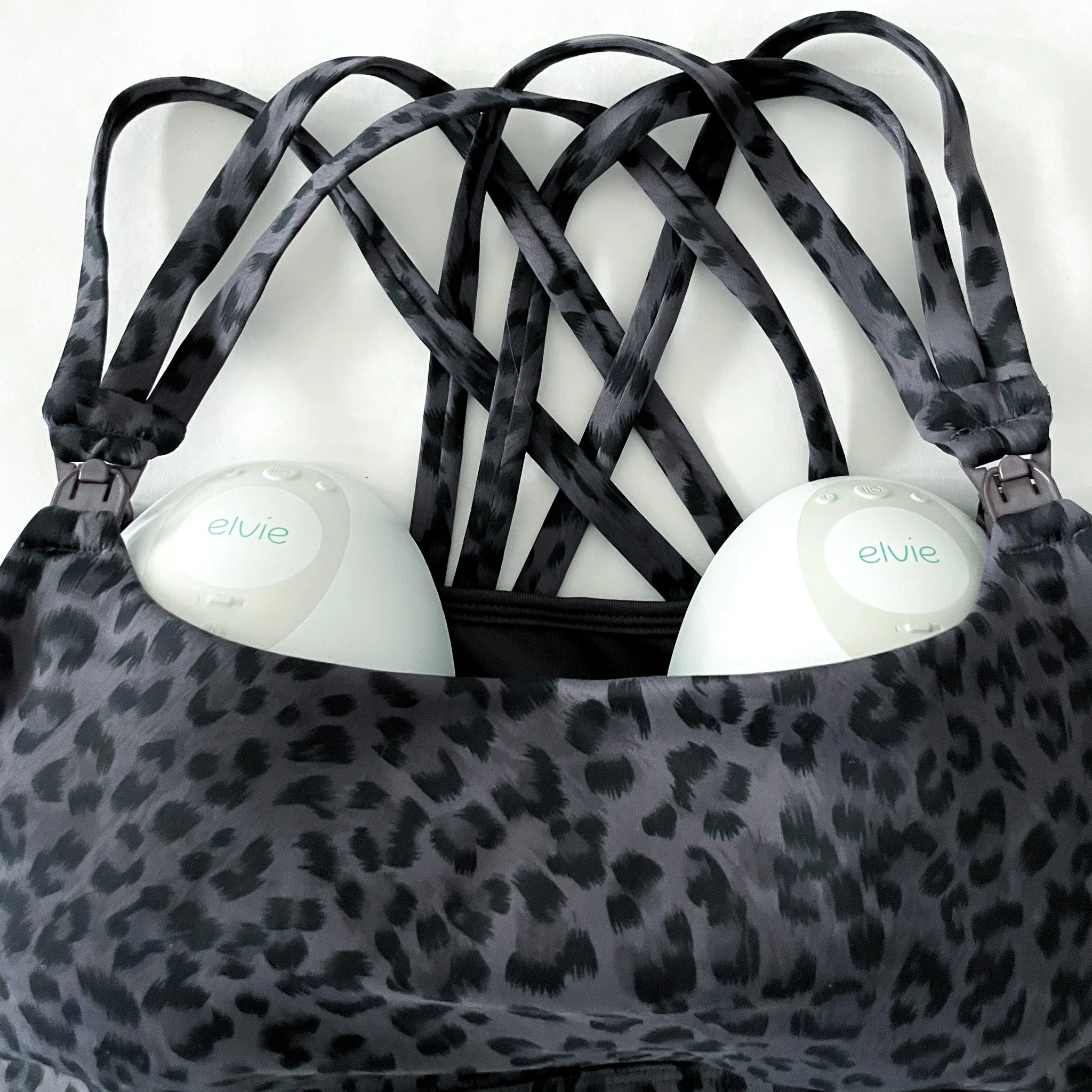 Chloé 4 Running Nursing & Pumping Sports Bra (Gray Leopard)