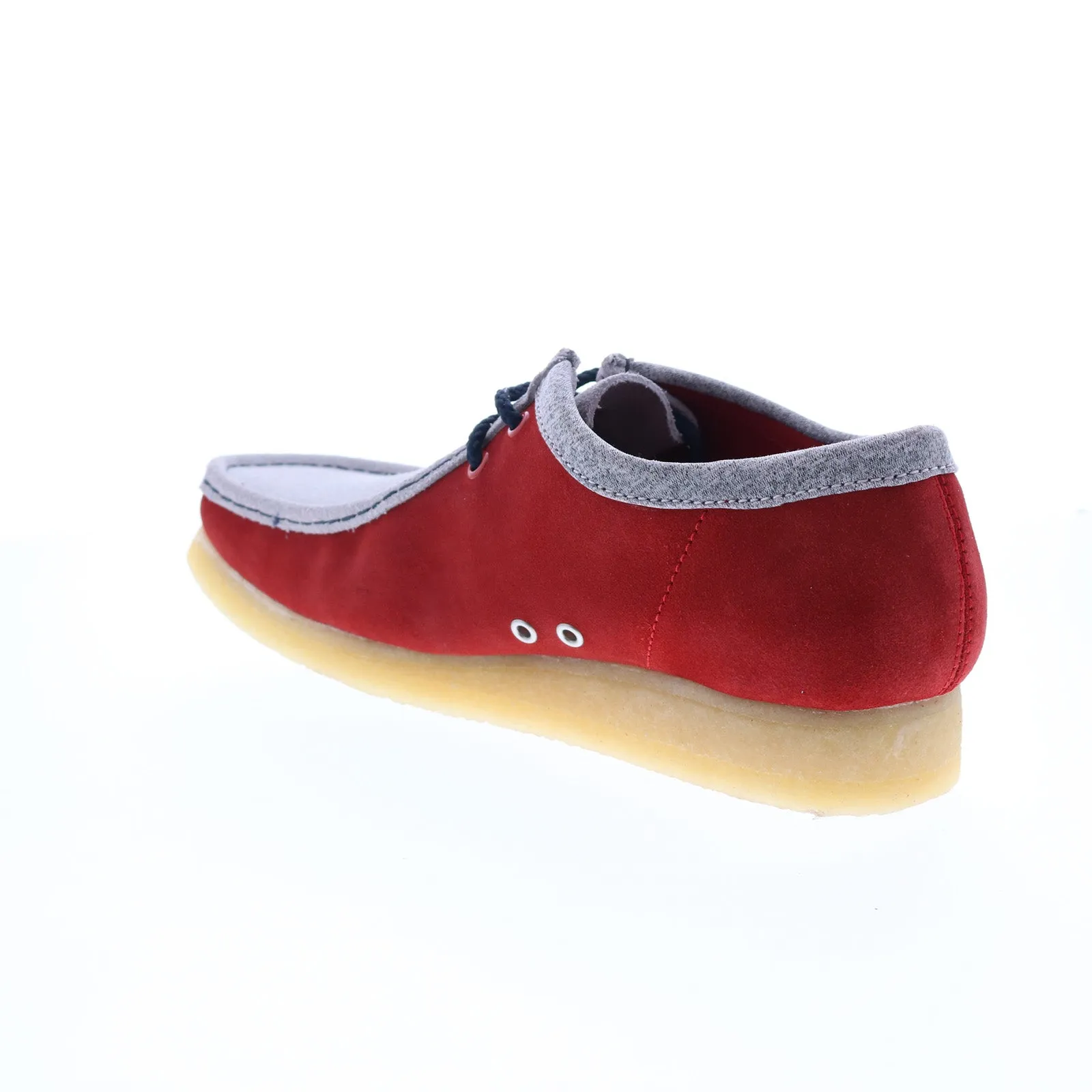 Clarks Originals Wallabee Low VCY Men's Red and Gray Suede Oxfords 26166291