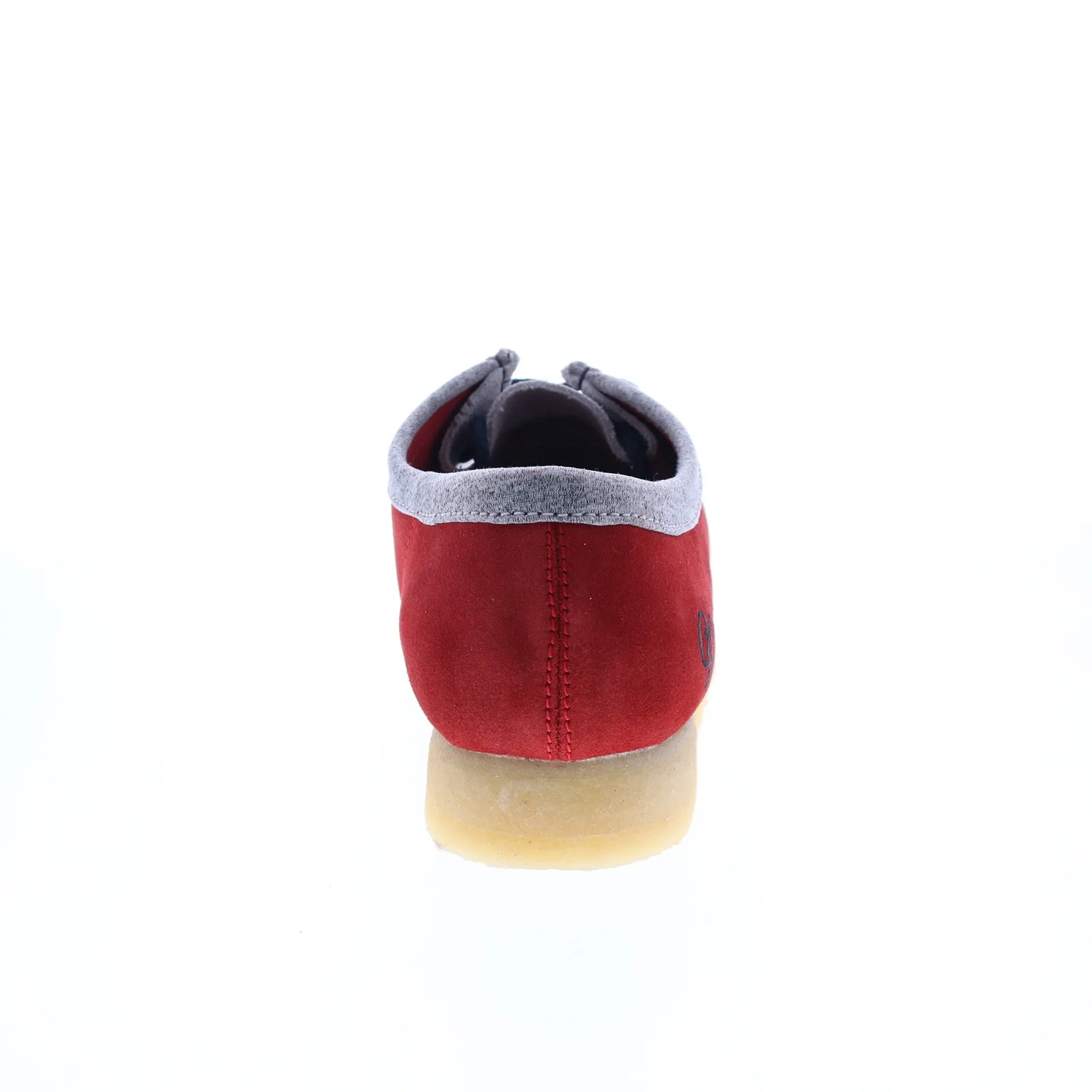 Clarks Originals Wallabee Low VCY Men's Red and Gray Suede Oxfords 26166291