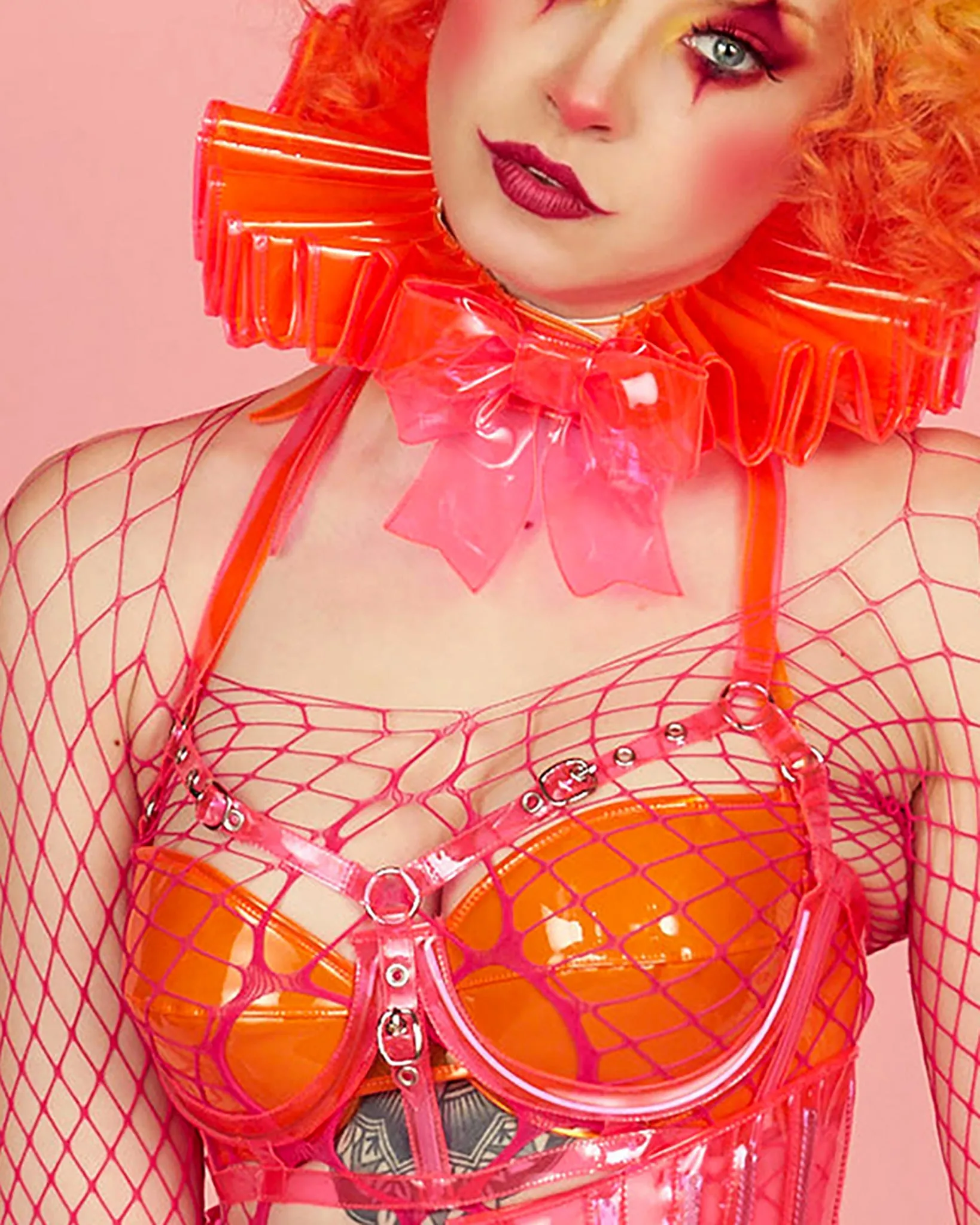 Clear PVC Cage Bra