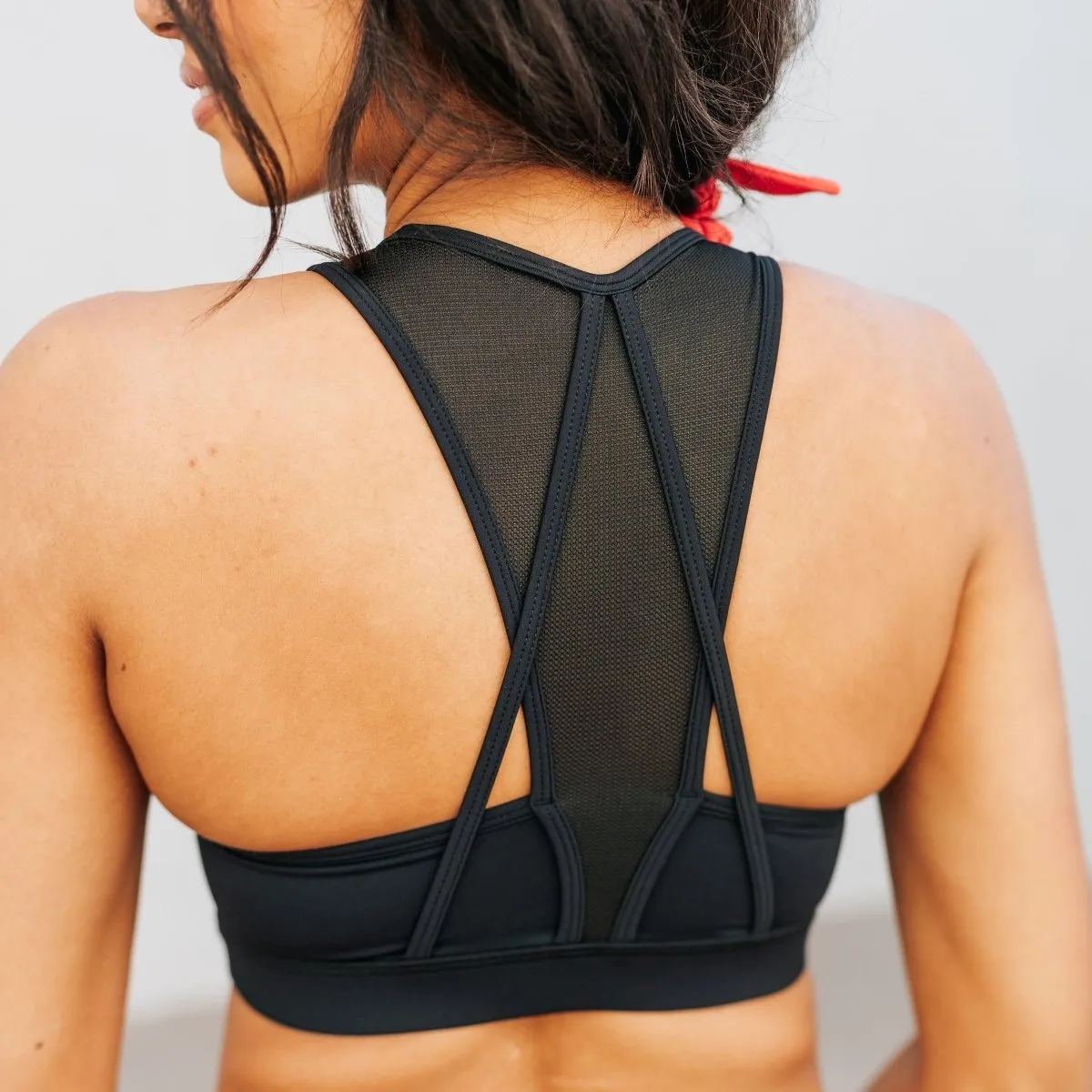 Cross Paths Sports Bra - Black