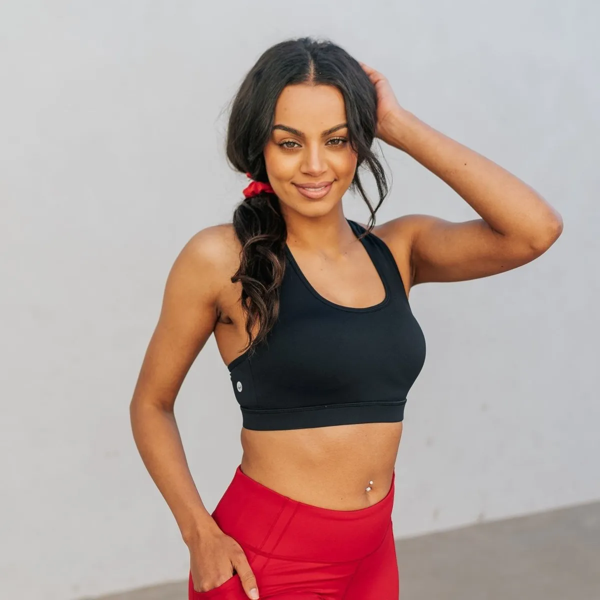 Cross Paths Sports Bra - Black