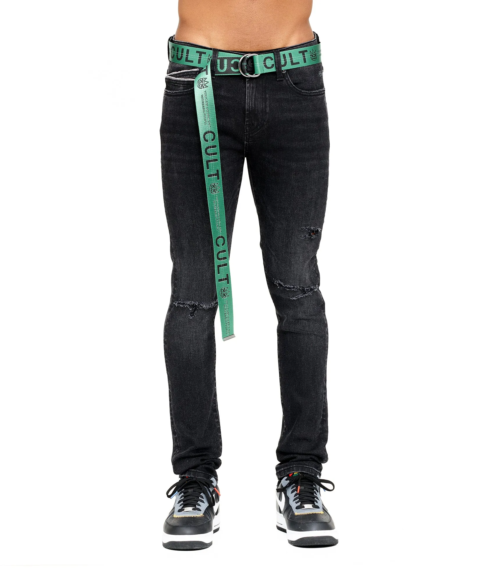CULT BELT IN KELLY GREEN
