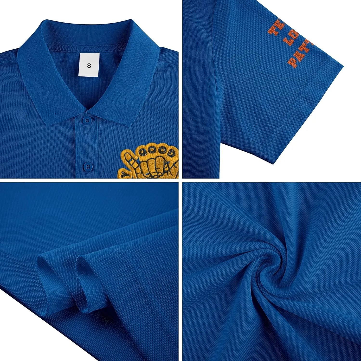Custom Logo Embroidered Jersey Polo, Polo Shirt, Your Company Logo