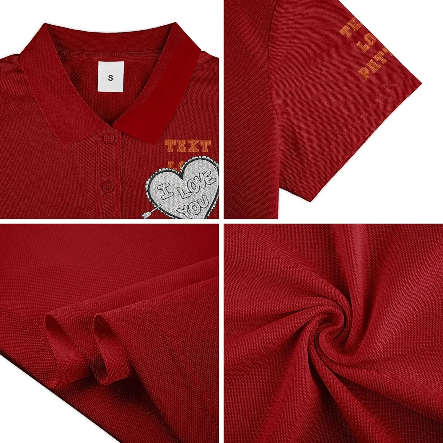 Custom Logo Embroidered Jersey Polo, Polo Shirt, Your Company Logo