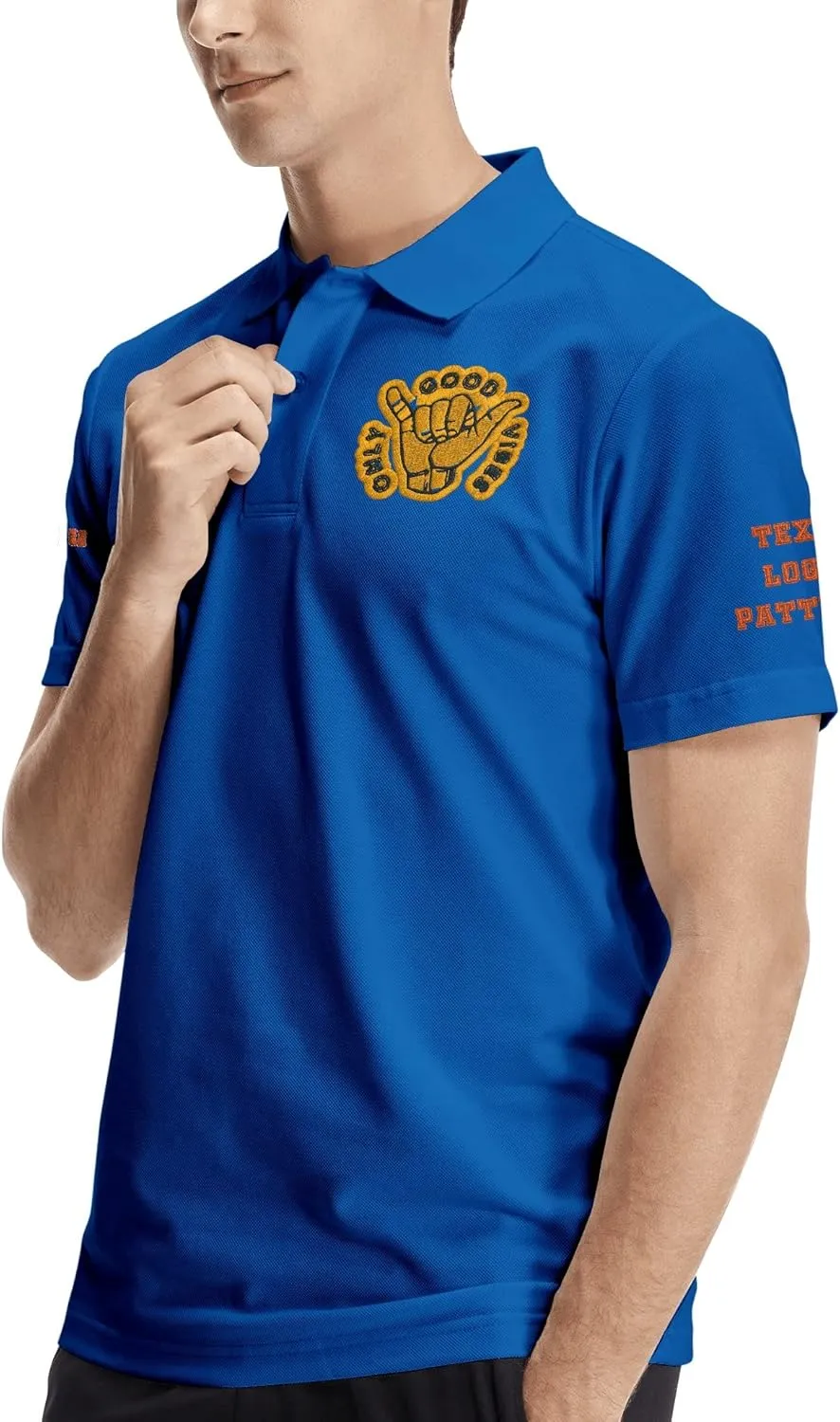 Custom Logo Embroidered Jersey Polo, Polo Shirt, Your Company Logo