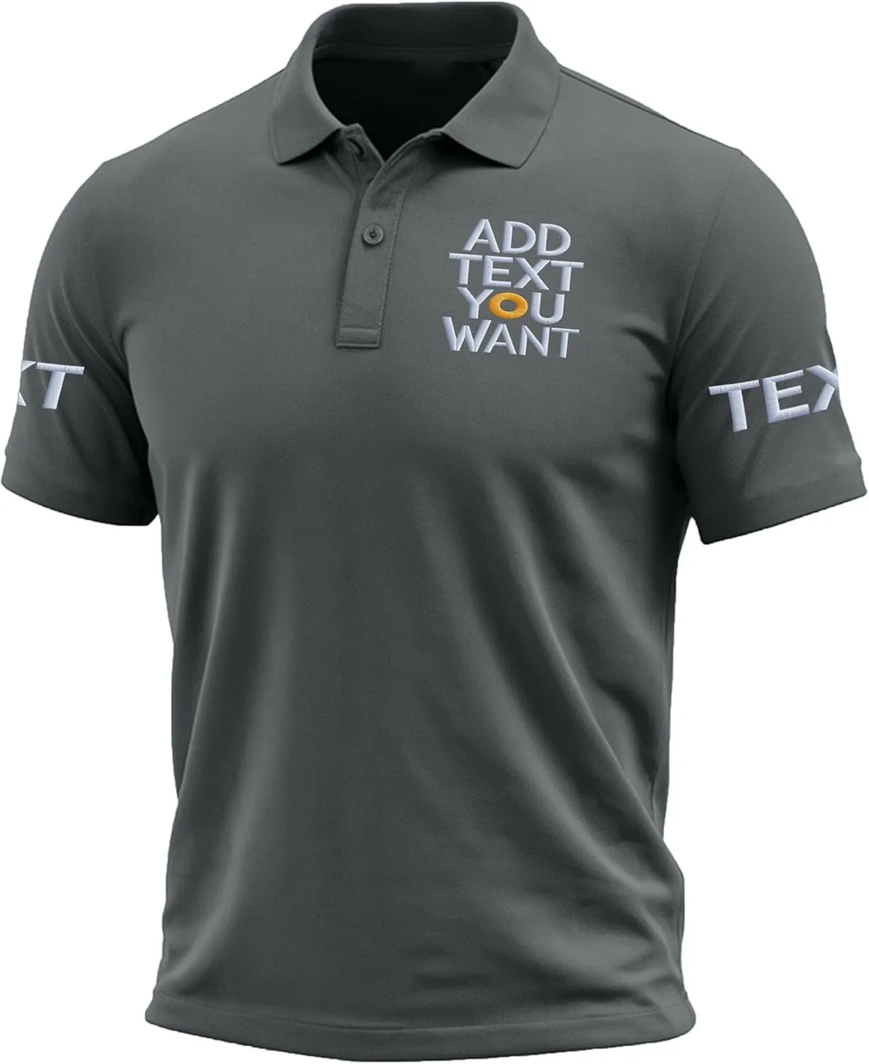 Custom Polo Shirts for Men Design Your Own Golf Jersey Personalized Print/Embroidered Text
