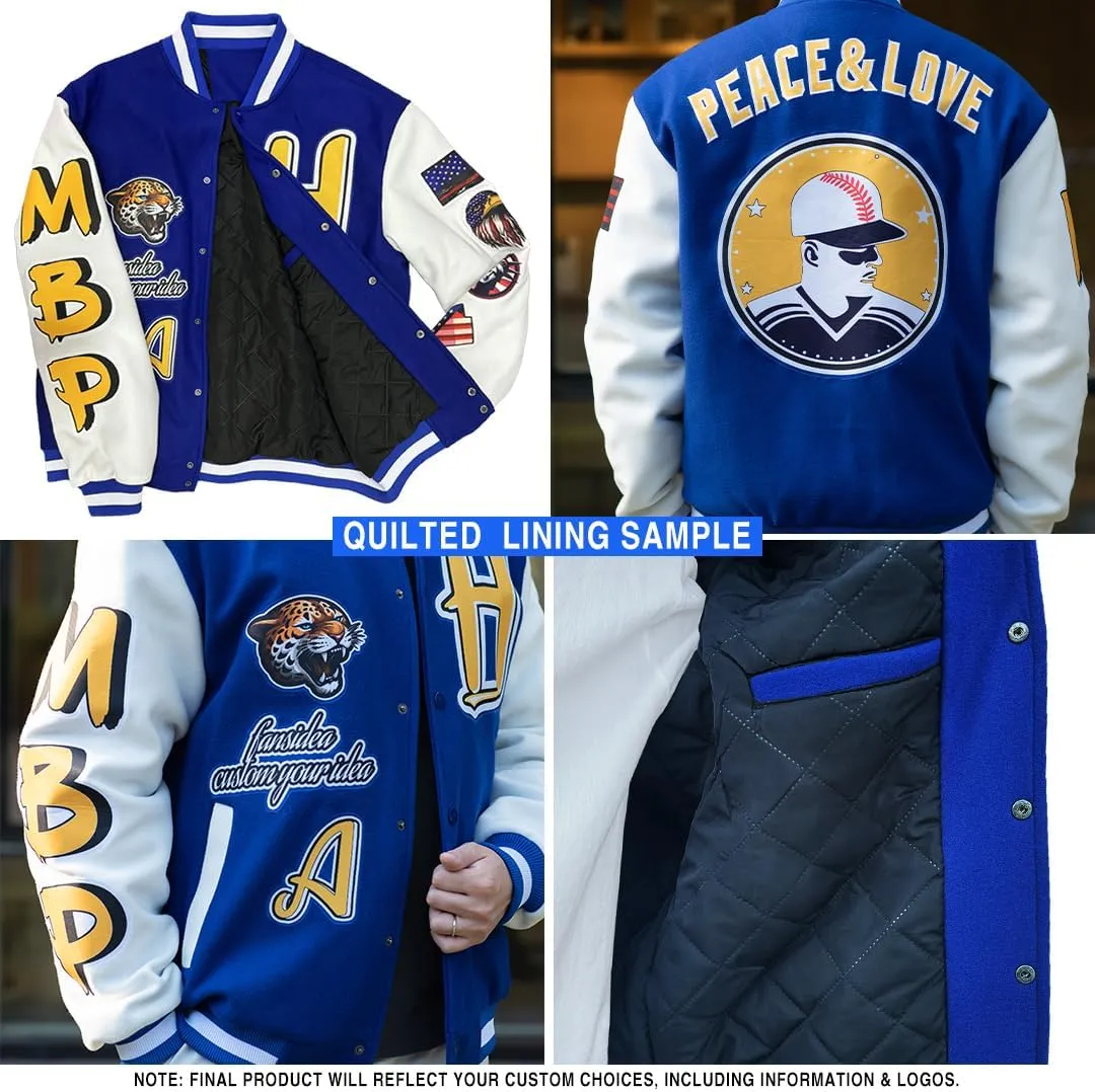 Custom Varsity Letterman Jacket Adult Youth Black Baseball Jacket Streetwear Bomber Coat Stitched Name Number Logo