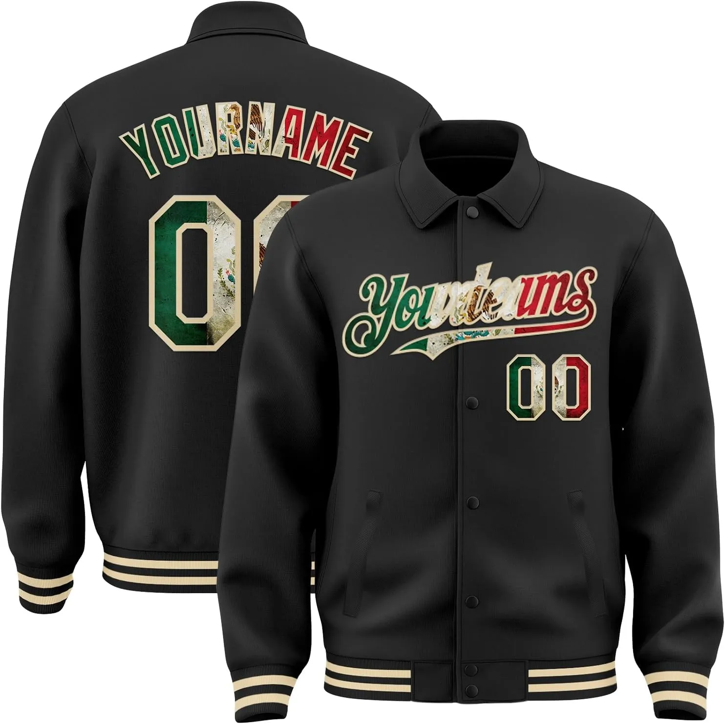 Custom Varsity Letterman Jacket Adult Youth Black Baseball Jacket Streetwear Bomber Coat Stitched Name Number Logo
