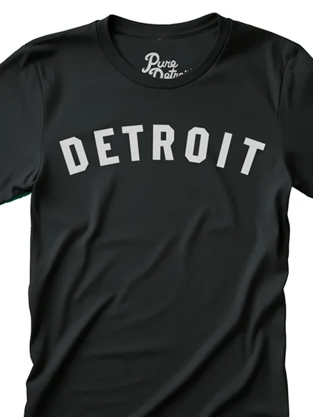 Detroit Classic T-shirt - Black / White Unisex