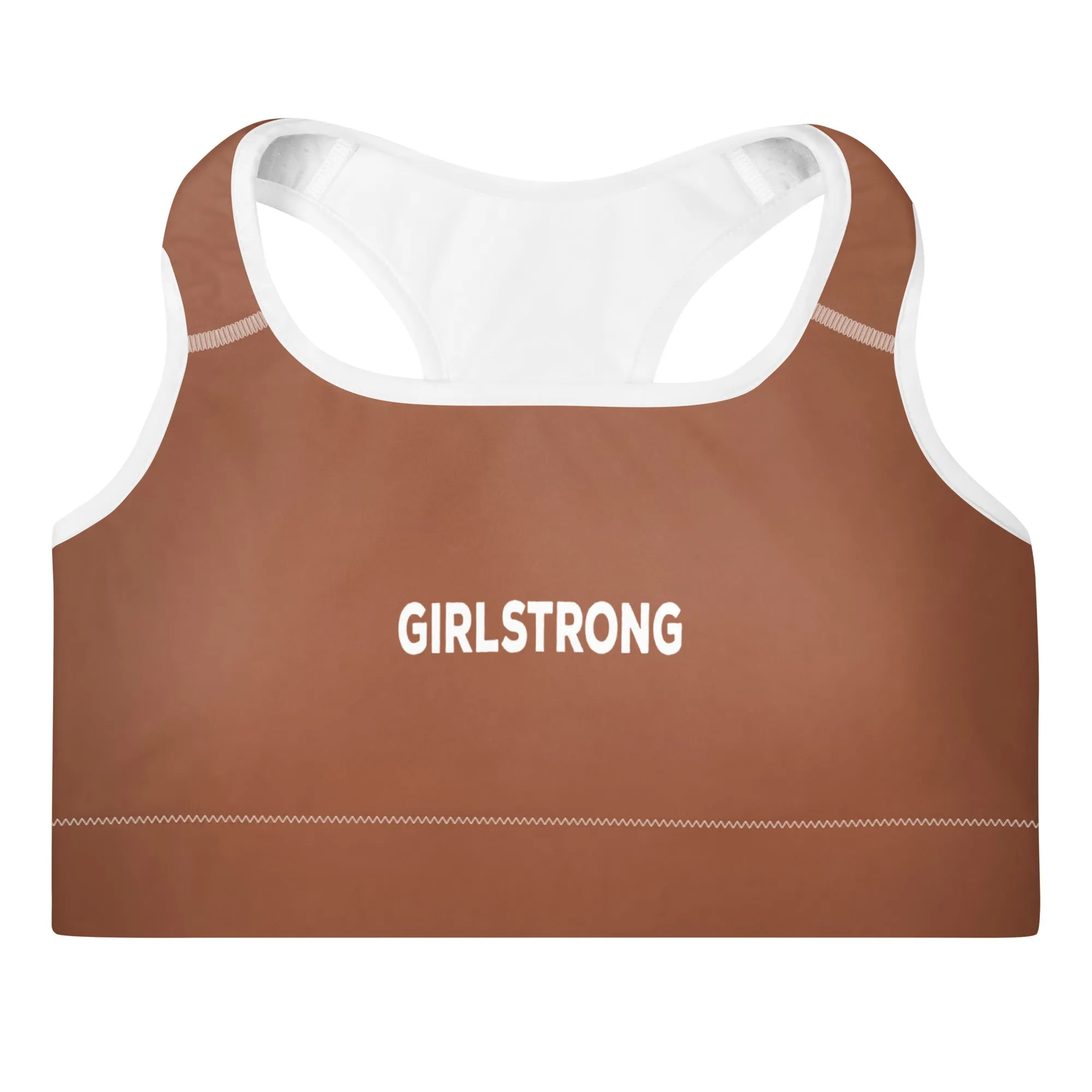 ELEVATED ESSENTIALS, THE PERFECT PADDED SPORTS BRA RUST