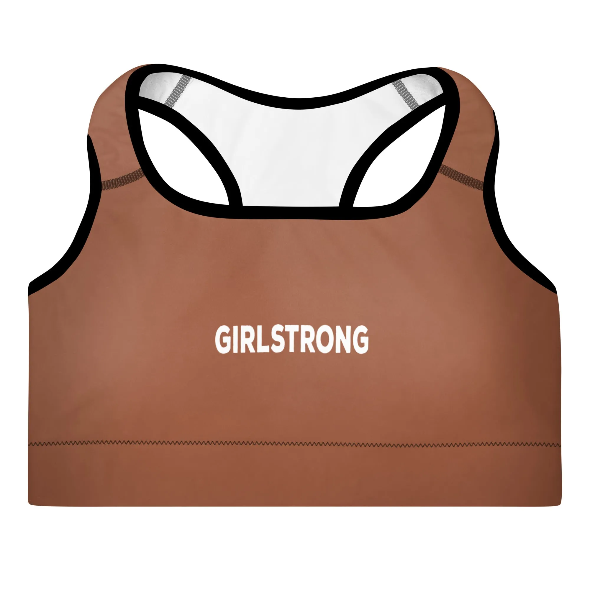 ELEVATED ESSENTIALS, THE PERFECT PADDED SPORTS BRA RUST