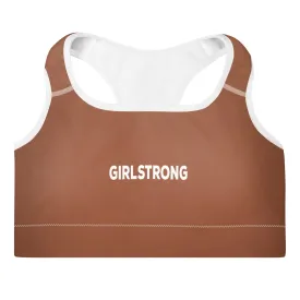 ELEVATED ESSENTIALS, THE PERFECT PADDED SPORTS BRA RUST