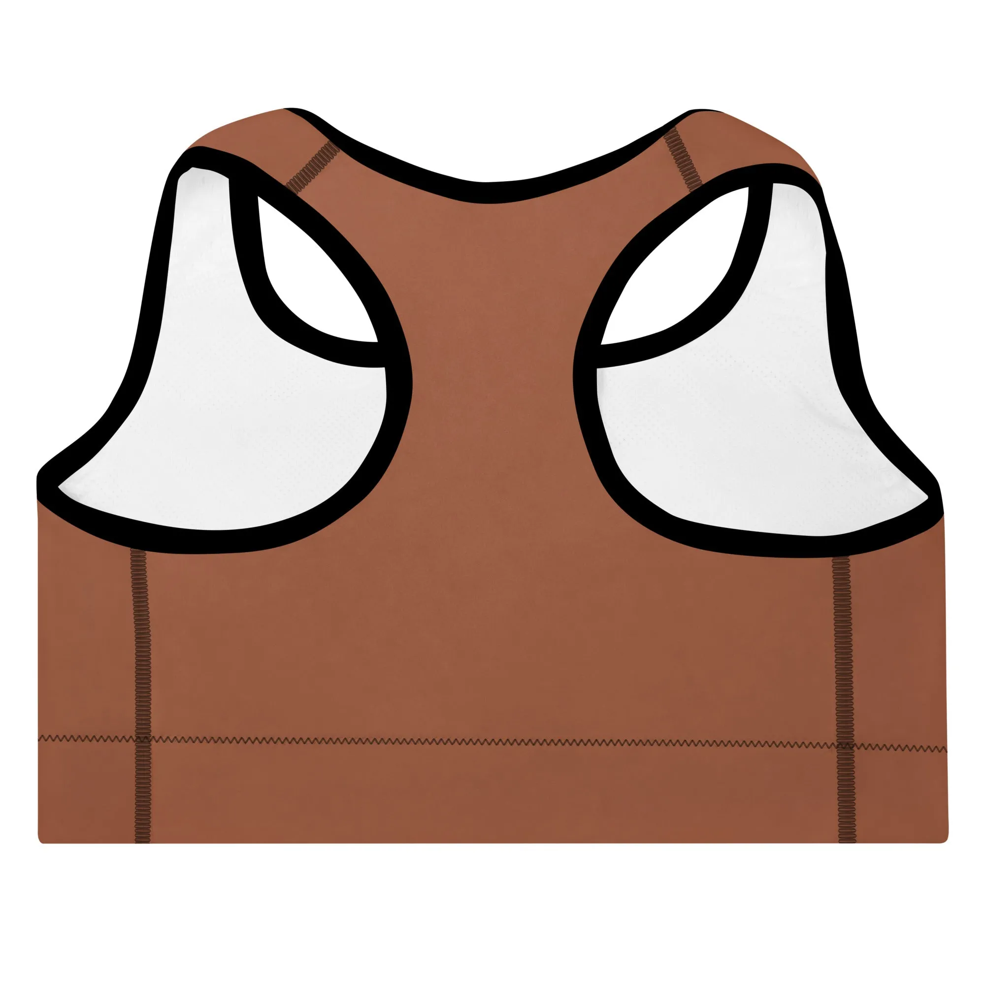 ELEVATED ESSENTIALS, THE PERFECT PADDED SPORTS BRA RUST