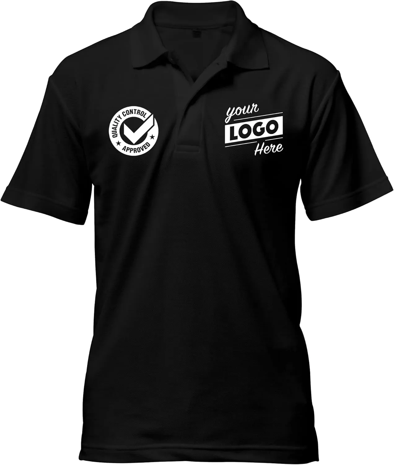 Embroidered Logo | Custom Personalized Polo Shirt for Men & Women, Short Sleeve Sports Golf Tennis T-Shirt
