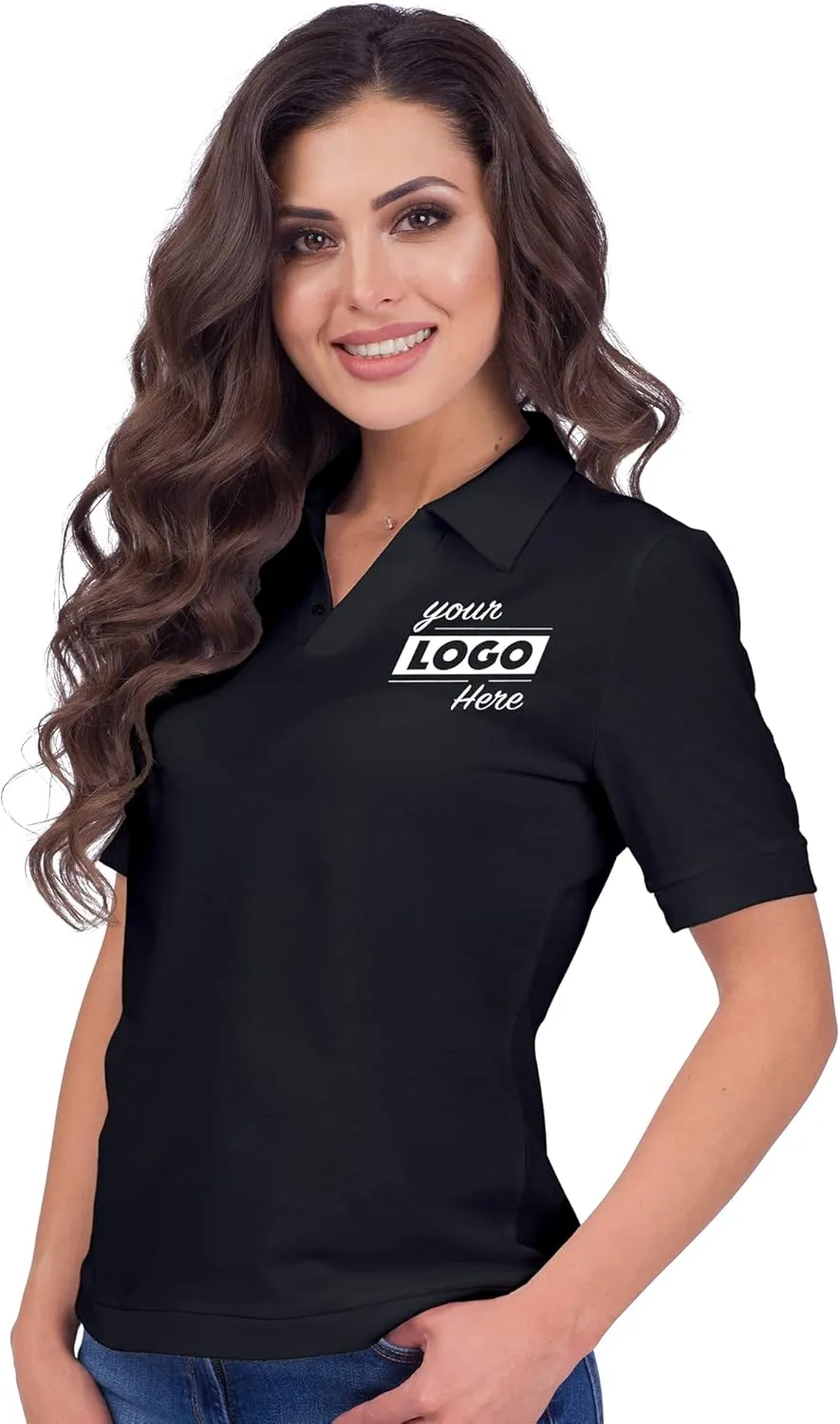Embroidered Logo | Custom Personalized Polo Shirt for Men & Women, Short Sleeve Sports Golf Tennis T-Shirt
