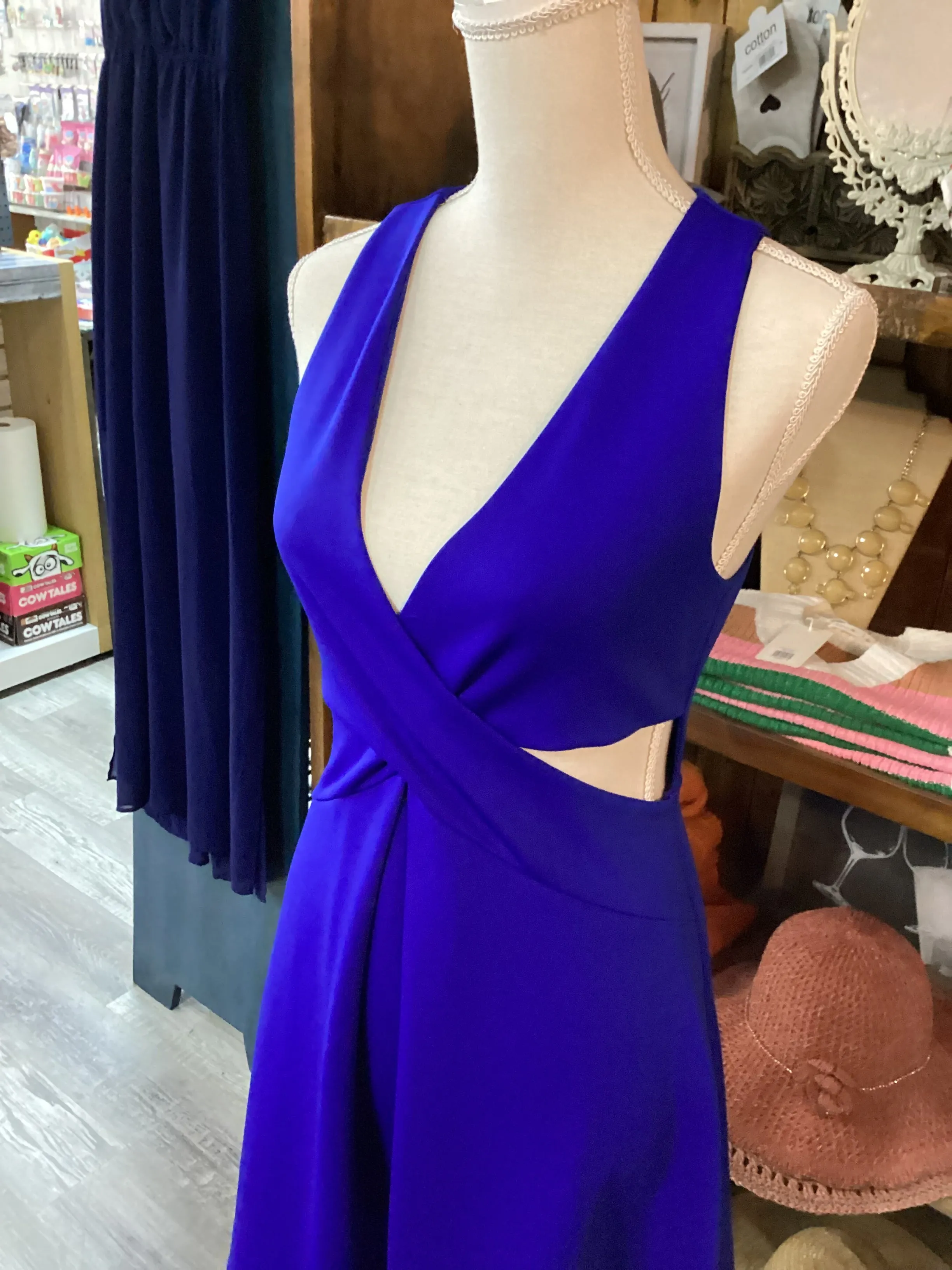 Express Royal Blue Cocktail Dress Size 8