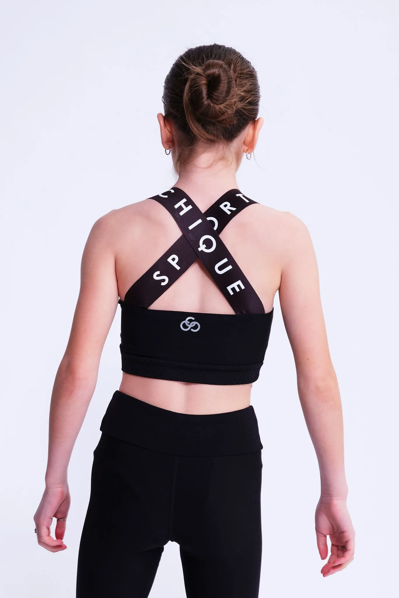 Fierce X Crop Top in Black