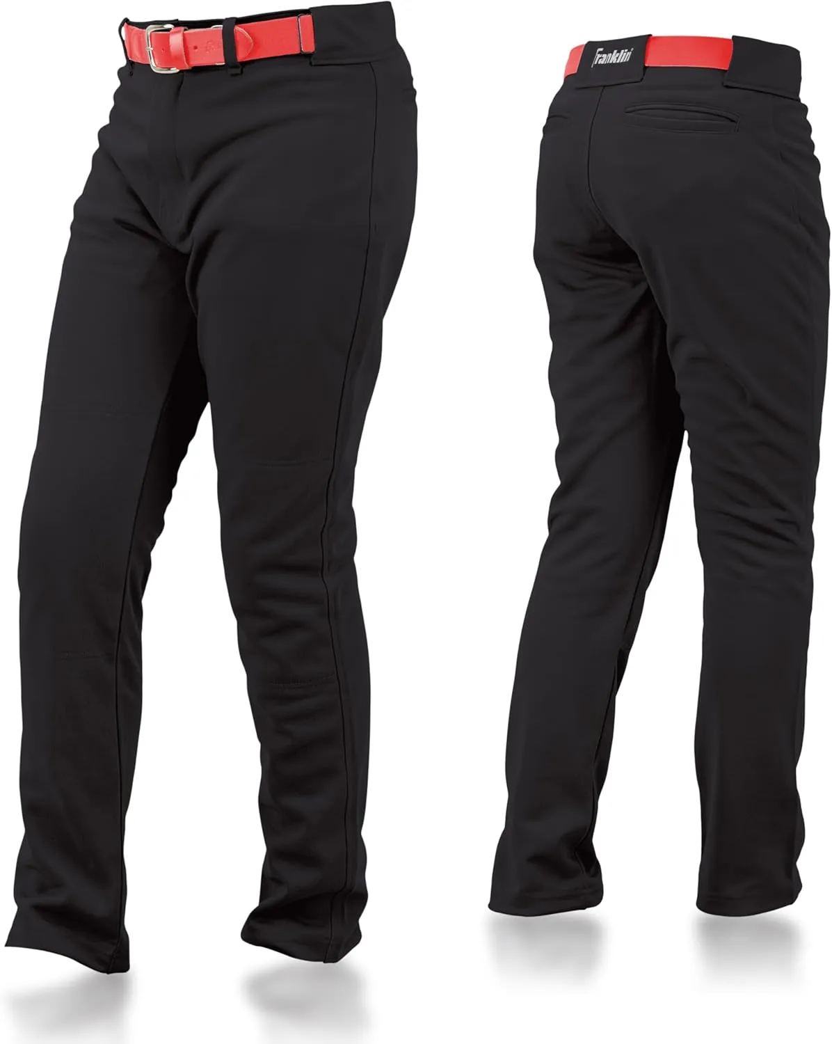 Franklin Sports Youth Baseball   Softball Pants - Knee High   Relaxed Fit Kids Baseball Pants - White, Black   Grey Pants