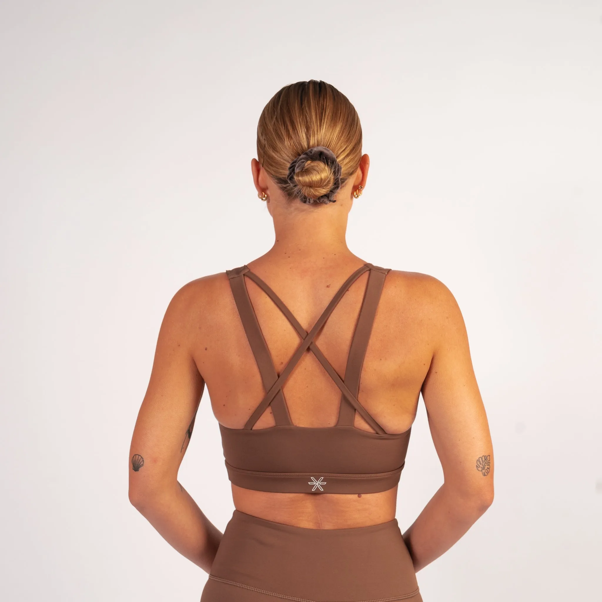Frappe Stripe Sports Bra