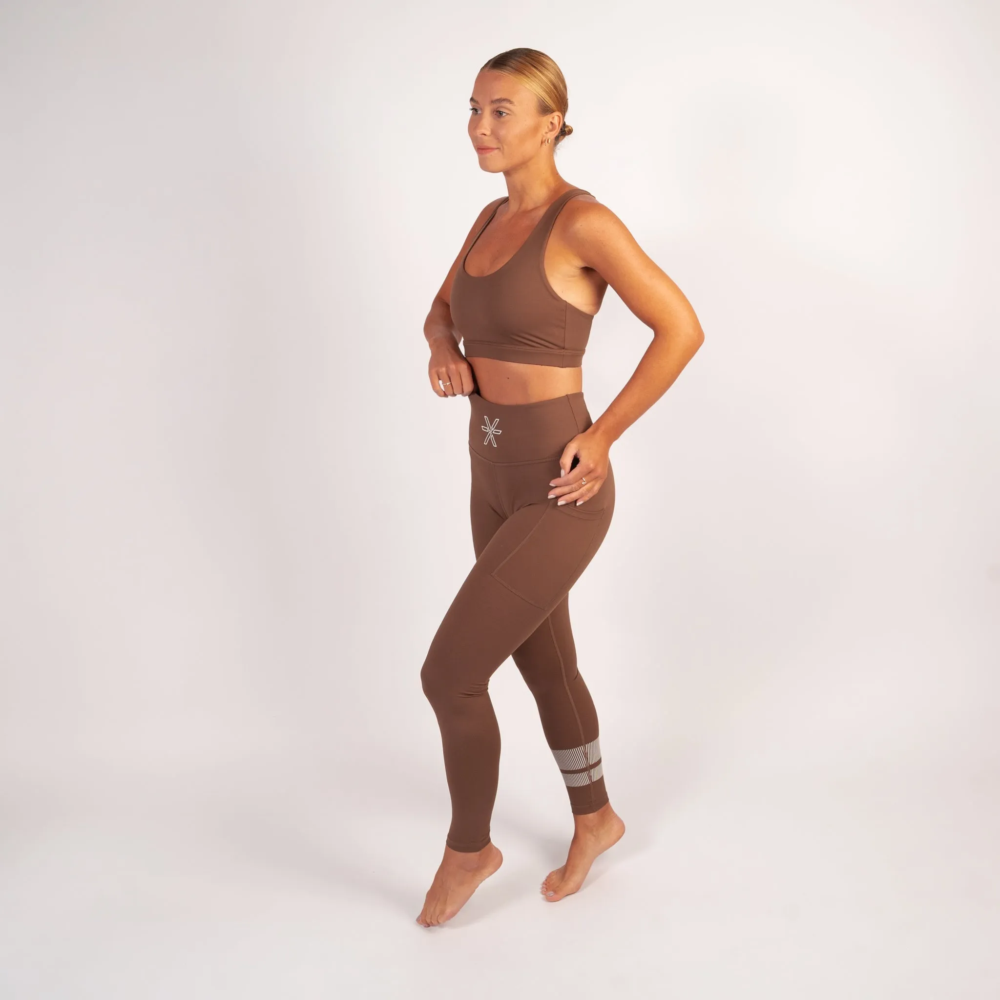 Frappe Stripe Sports Bra
