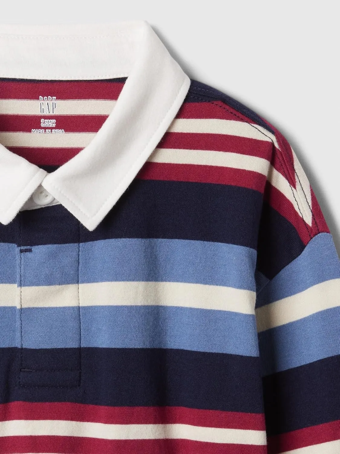 GAP Boys' Long Sleeve Rugby Polo