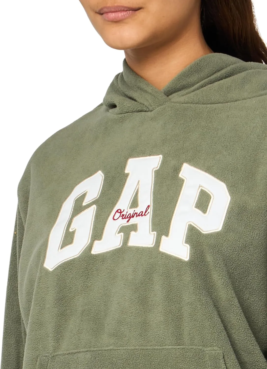 GAP Women's Logo Microfleece Hoodie