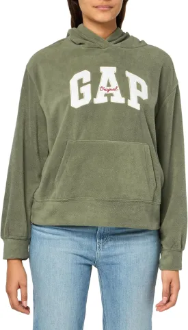 GAP Women's Logo Microfleece Hoodie